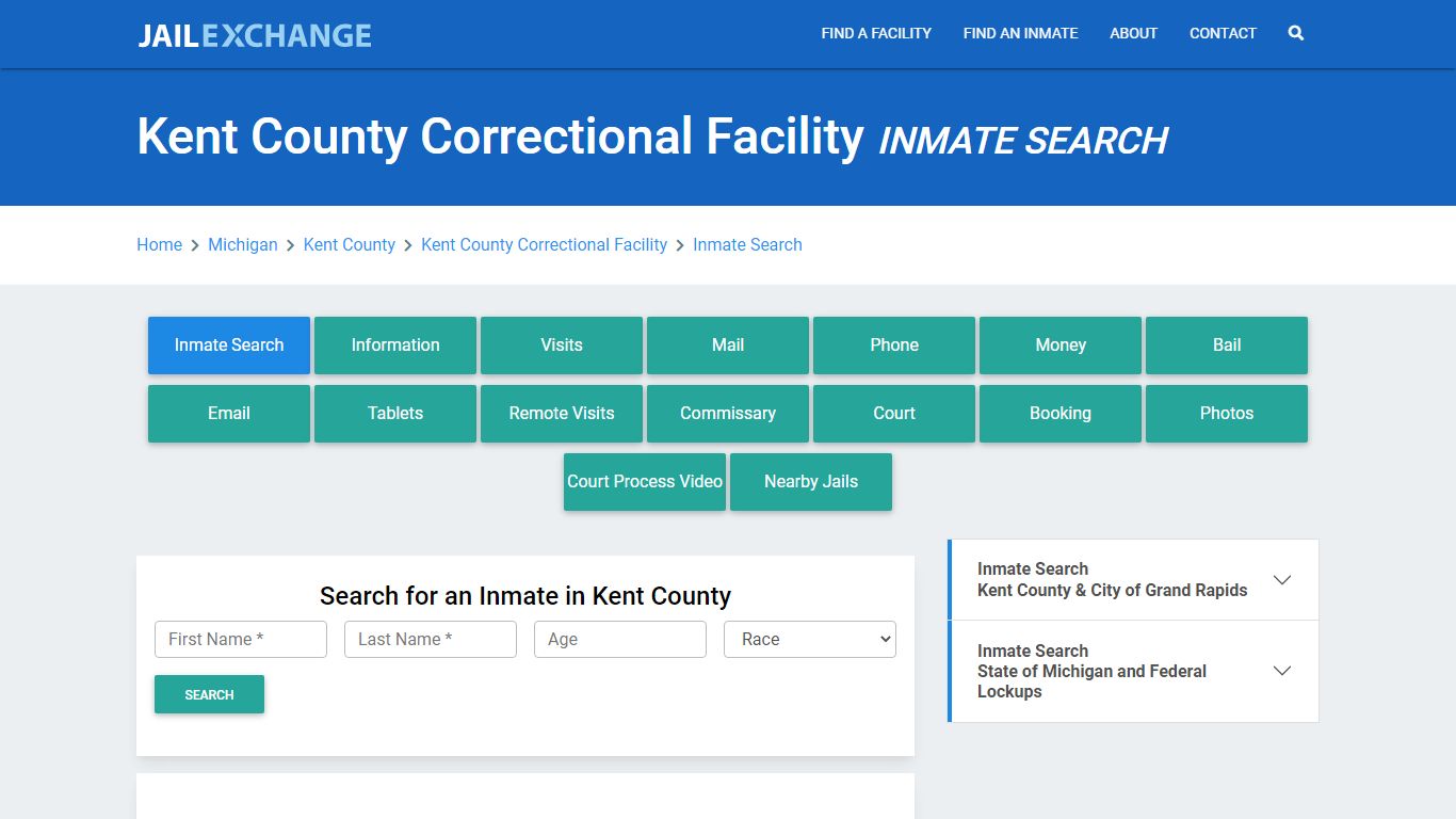 Kent County Correctional Facility Inmate Search - Jail Exchange